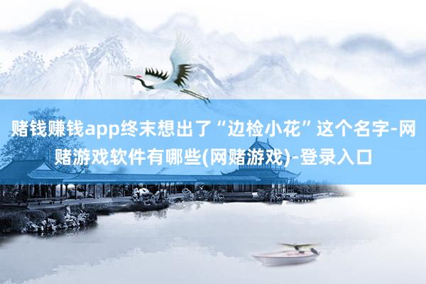 赌钱赚钱app终末想出了“边检小花”这个名字-网赌游戏软件有哪些(网赌游戏)-登录入口